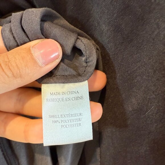 Helmut Lang Brown Satin Asymmetric Draped Blouse Top - Picture 7 of 11